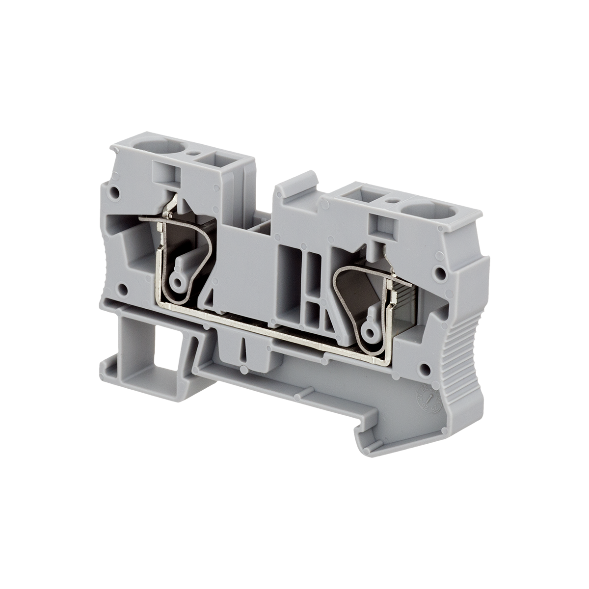 MTS-10 - Клемма пружинная проходная, 10 мм², серая