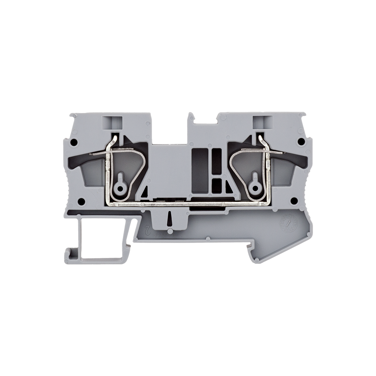 MTS-10 - Клемма пружинная проходная, 10 мм², серая