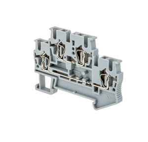 MTS-D2.5 - Клемма пружинная двухуровневая, 2.5 мм², серая