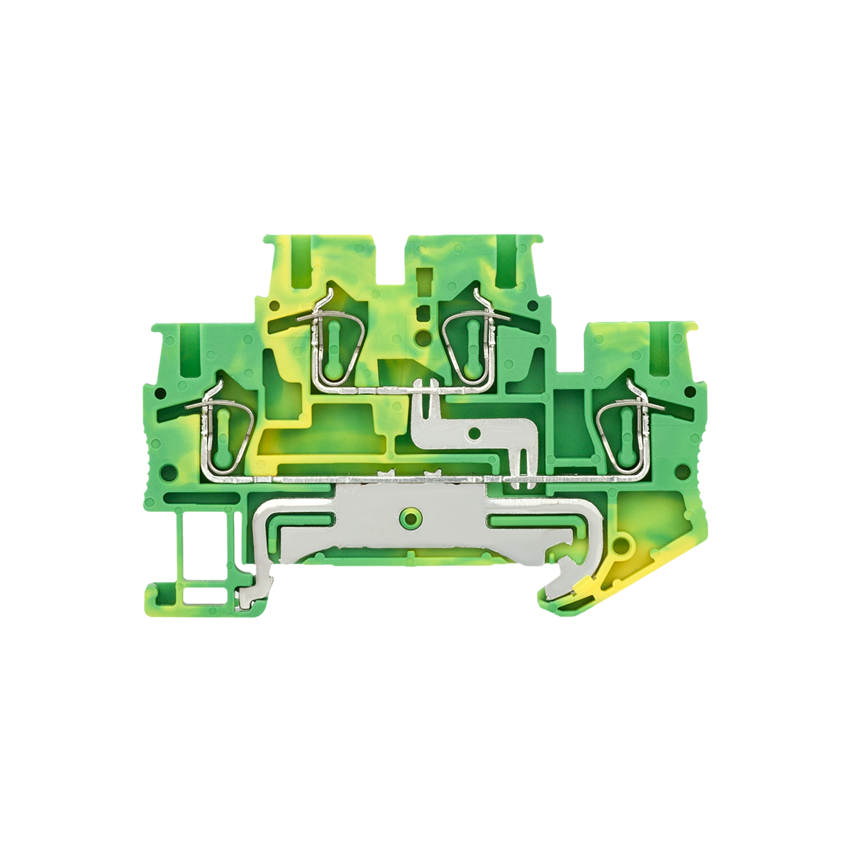 MTS-D2.5PE - Клемма пружинная двухуровневая "Земля", 2.5 мм²