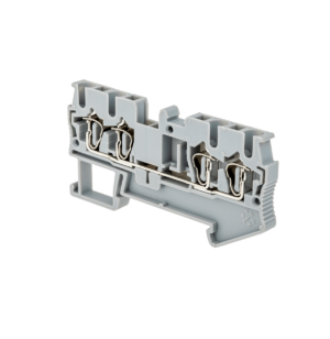 MTS-FO2.5 - Клемма пружинная четырехпроводная, 2.5 мм², серая