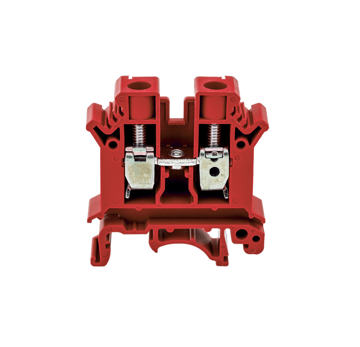 MTU-10RD - Клемма винтовая проходная, 10 мм², красная