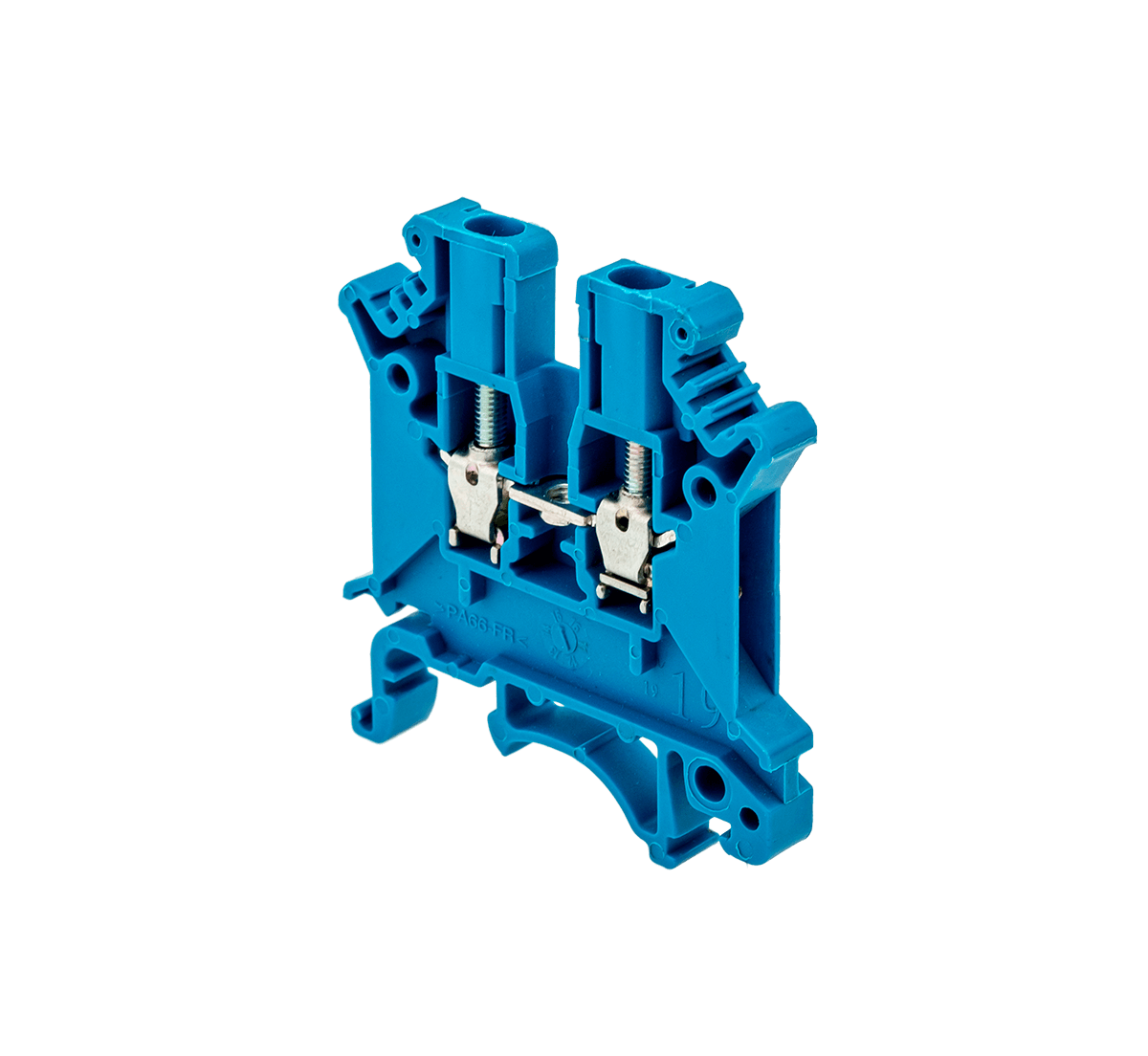 MTU-2.5BL - Клемма винтовая проходная, 2.5 мм², синяя