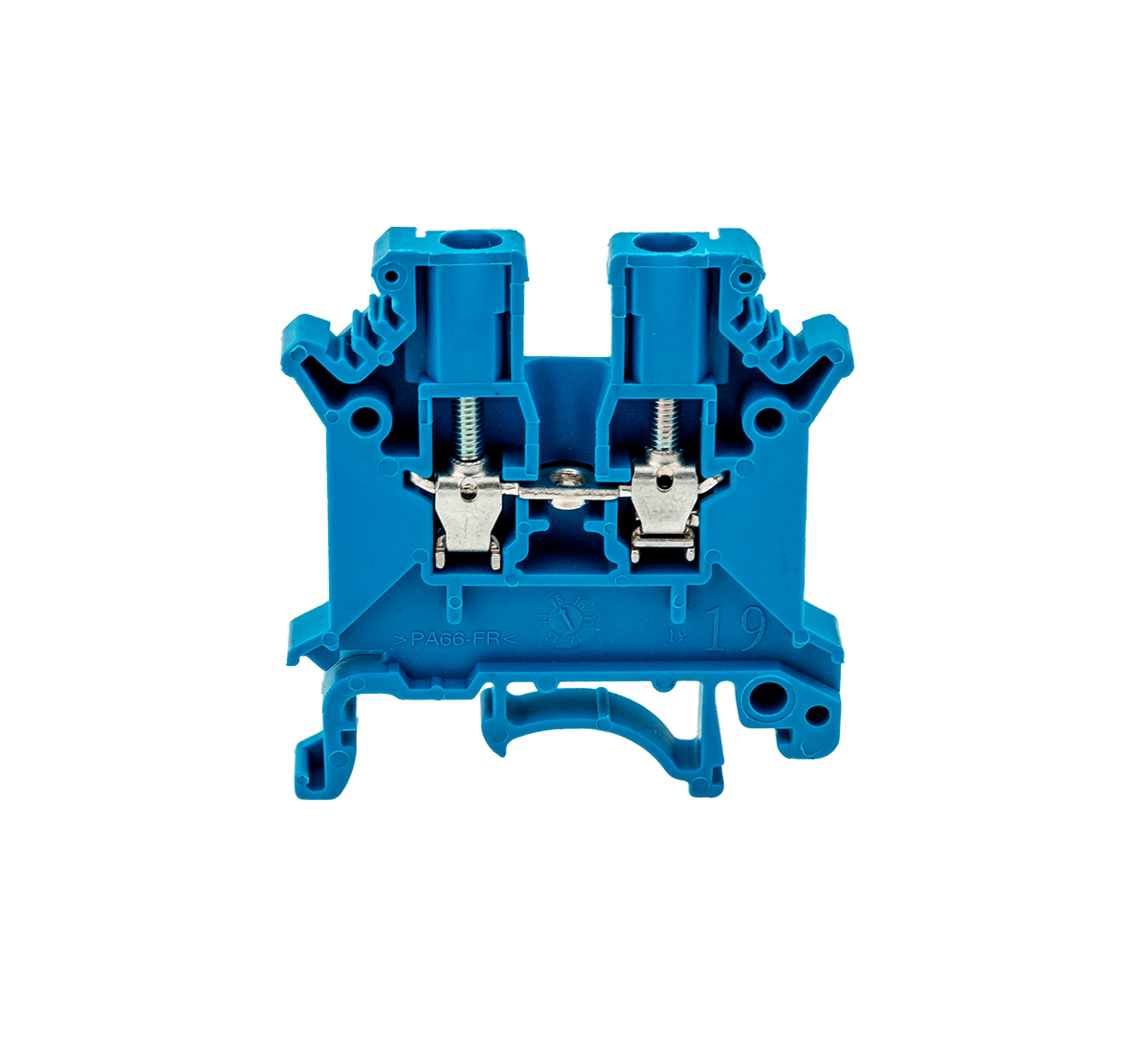 MTU-2.5BL - Клемма винтовая проходная, 2.5 мм², синяя