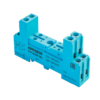 PYF-022BE/2BL - 2-ярусная колодка с винтовыми клеммами для 2-конт. реле MR, голубая