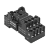 PYF-044BE - Монтажная колодка с винтовыми клеммами для 4-конт. реле серии RP, черная