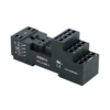 PYF-144BE/3 - 3-ярусная колодка с самозажимными клеммами для 4-конт. реле серии RP, черная