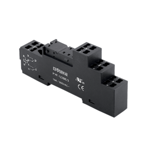 PYF-122BE/3 - 3-ярусная колодка с самозажимными клеммами для 2-конт. реле серии MR, черная