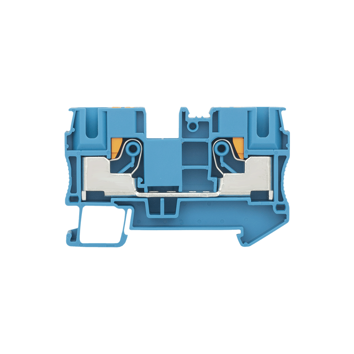 MTP-10BL - Клемма push-in проходная, 10 мм², синяя