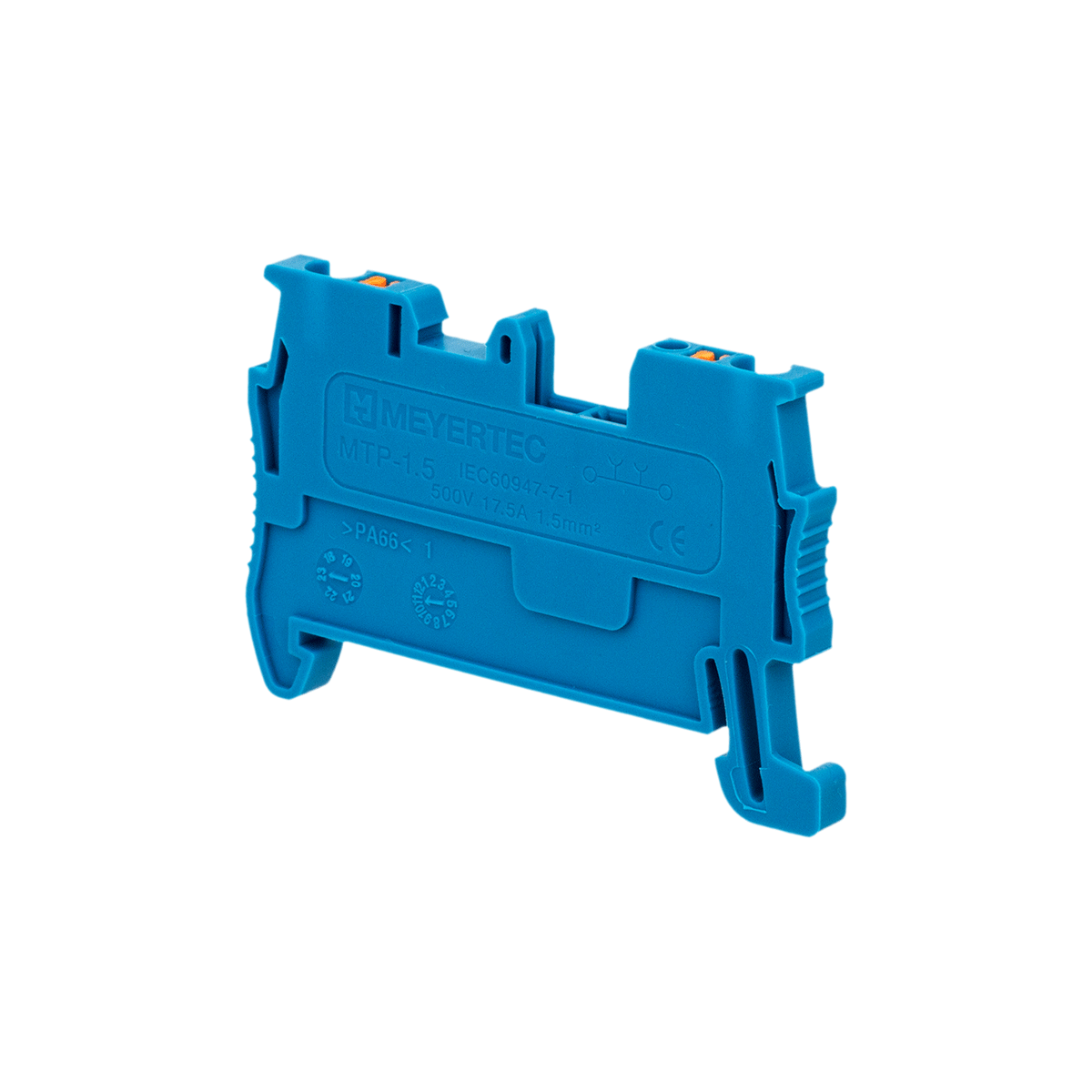 MTP-1.5BL - Клемма push-in проходная, 1.5 мм², синяя