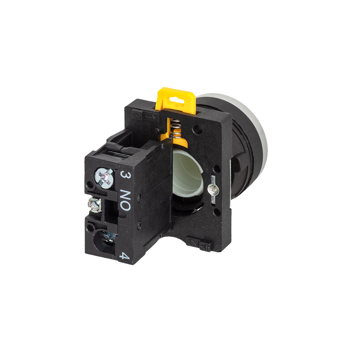 MTB2-EAZ111 - Кнопка плоская белая, 1NO, IP54, пластик