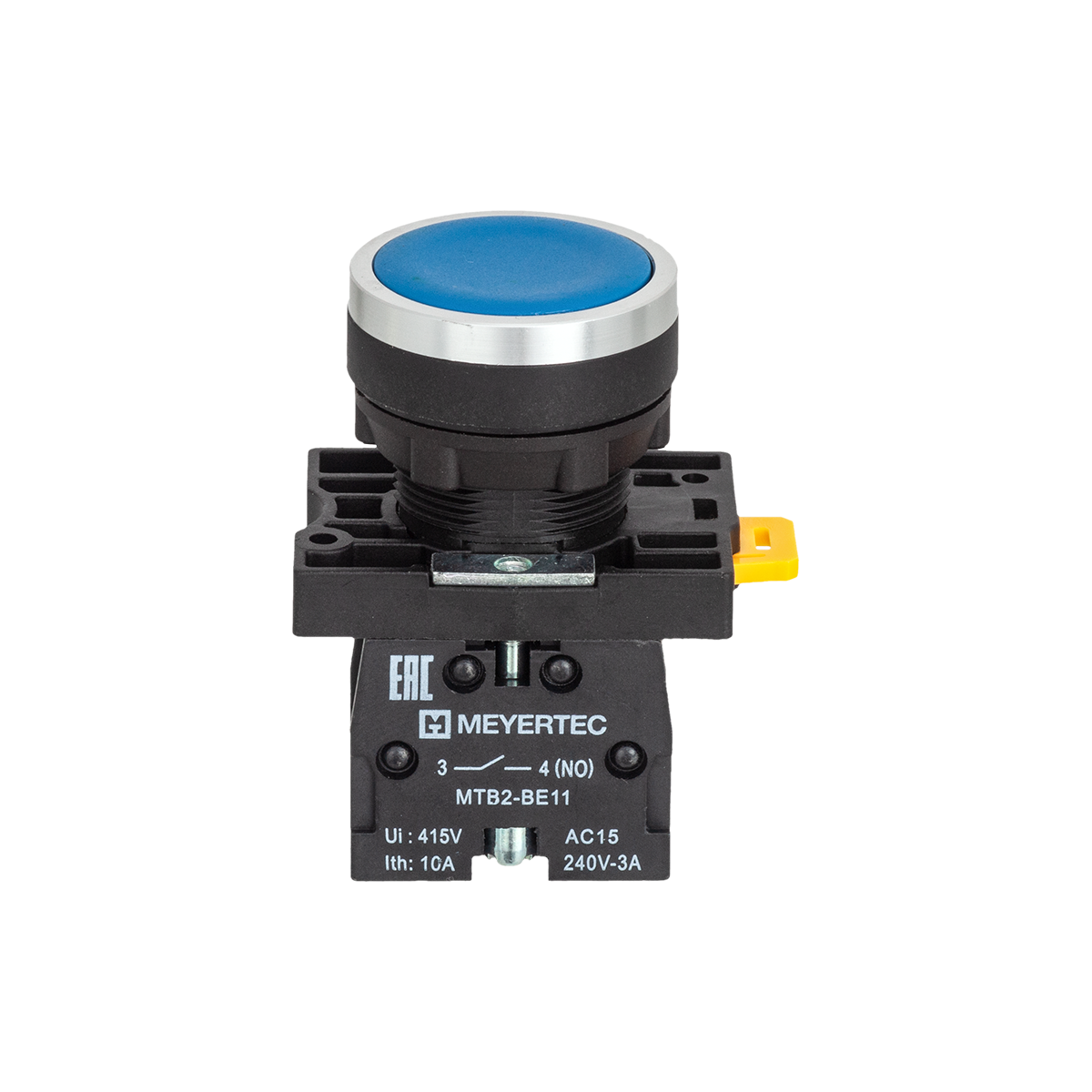 MTB2-EAZ116 - Кнопка плоская синяя, 1NO, IP54, пластик