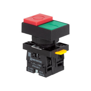 MTB2-ELZ1584 - Кнопка двойная выступающая, красная/зеленая, маркировка "I+O", 1NO+1NC, IP40, пластик