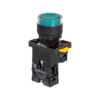 MTB2-EW33613 - Кнопка зеленая с подсветкой, 1NO, 220V AC/DC, IP54, пластик