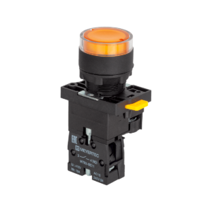 MTB2-EW35611 - Кнопка желтая с подсветкой, 1NO, 24V AC/DC, IP54, пластик