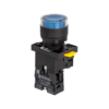 MTB2-EW36611 - Кнопка синяя с подсветкой, 1NO, 24V AC/DC, IP54, пластик