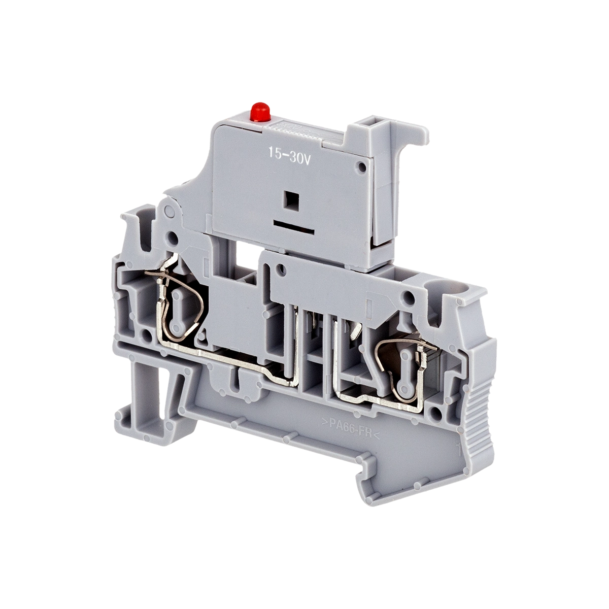 MTS-4F24 - Клемма пружинная с держателем предохранителя, 4 мм², индикация 24В