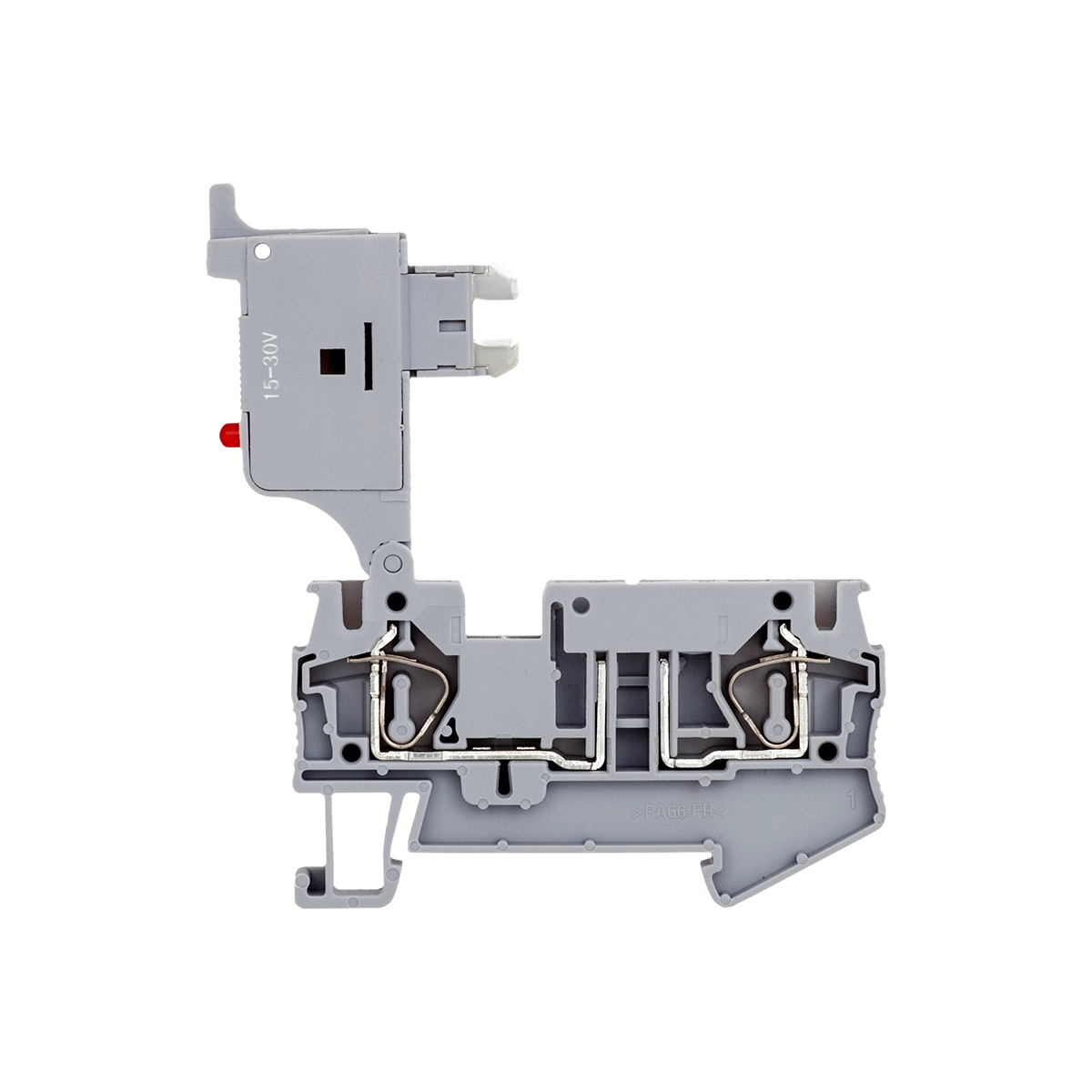 MTS-4F24 - Клемма пружинная с держателем предохранителя, 4 мм², индикация 24В